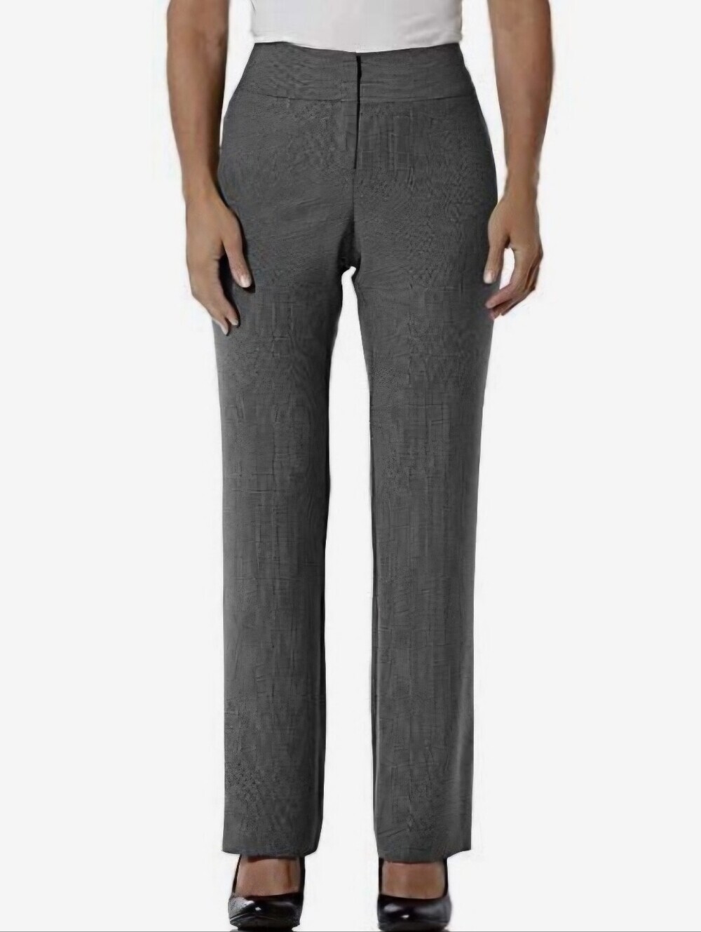 Covington Essentials Curvy Fit Grey/Blue 8P Trousers